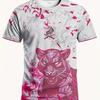 Herren Neuheit T-Shirt 3D Digitaldruck Kurzarm