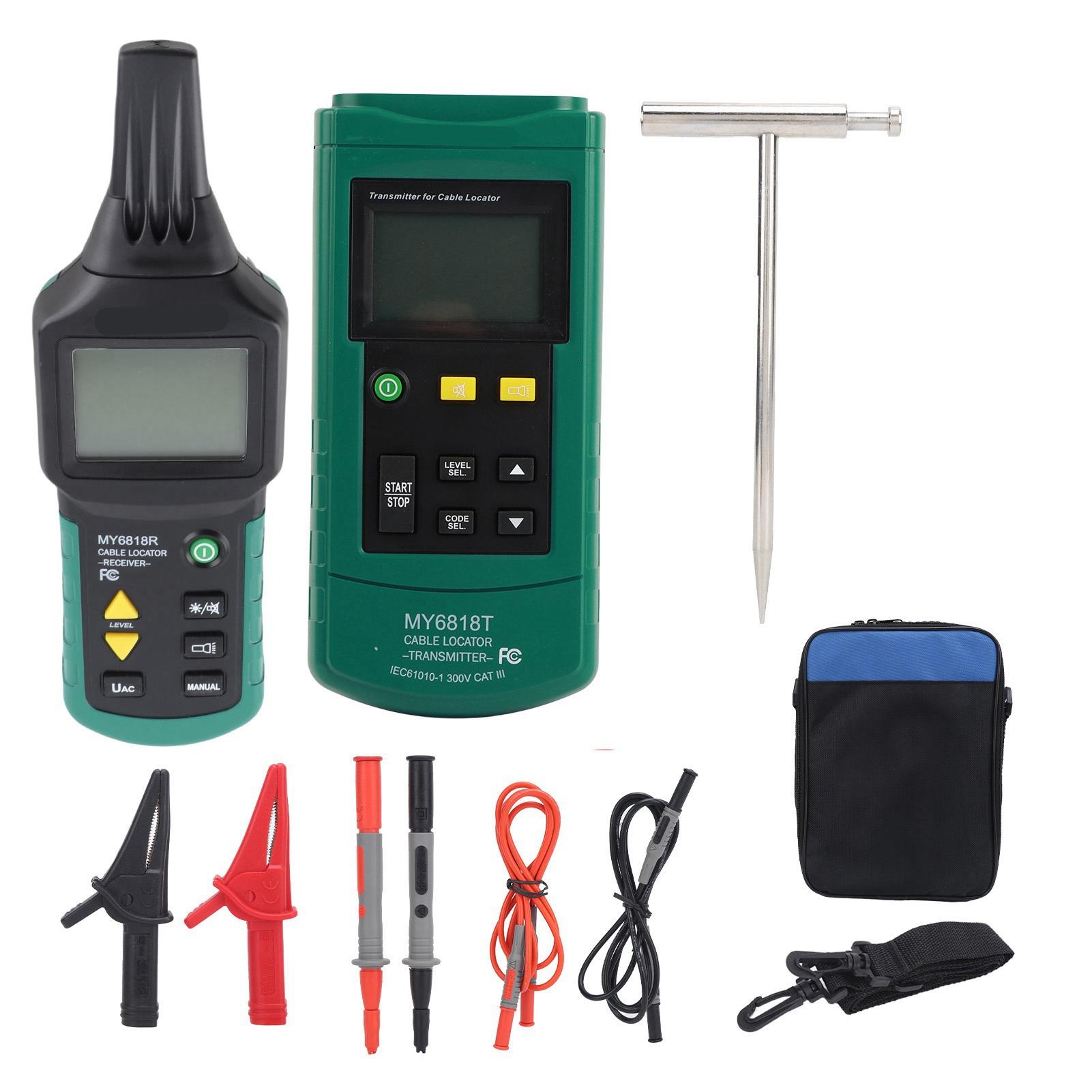 Line Pipe Finder Cable Finder MY6818 Multifunction Cable Detector Underground Wire Short Circuit Tester Finder Diagnostic Tool