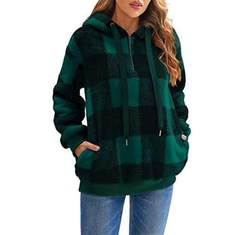 Fashion Women Loose Casual Thin Zipper Hooded Sweatshirt Long Sleeve Top Large Size Jacket