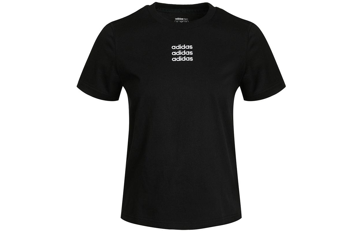 Adidas Neo Set in Sleeve T Shirt Women s Black GP5579 S