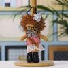 Cat Plush Keychain With Fluffy Hair And Glasses For Kids And Teens