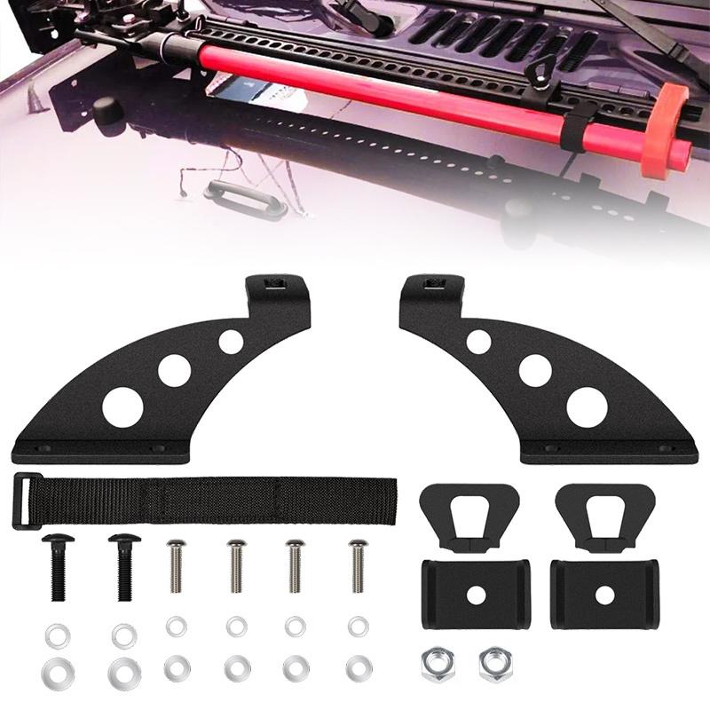 4WD Roof Rack Mount Hi Lift High Farm Jack Holder Offroad Hinge Bracket Hinge/Door For Jeep Wrangler JK JL 2007-2024 2/4 Doors