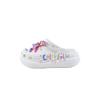 Crush Clog EVA Colourful Love Fashion and Versatile Comfortable and Casual Hole Shoes Unisex White