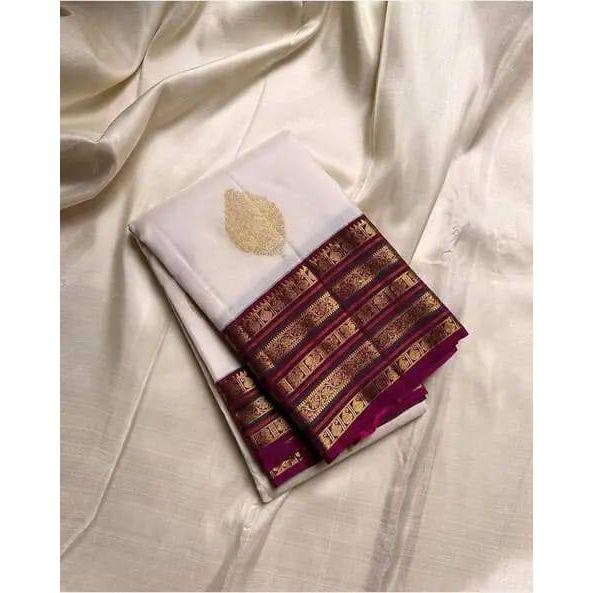 Elegant Party Wear Soft Lichi Silk Saree