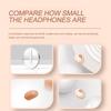 Mini Bluetooth 5.3 Music Headphones True Wireless Invisible In-Ear Earphones Gaming HIFI Stereo Noise Reduction Earbuds with LED Display Headsets