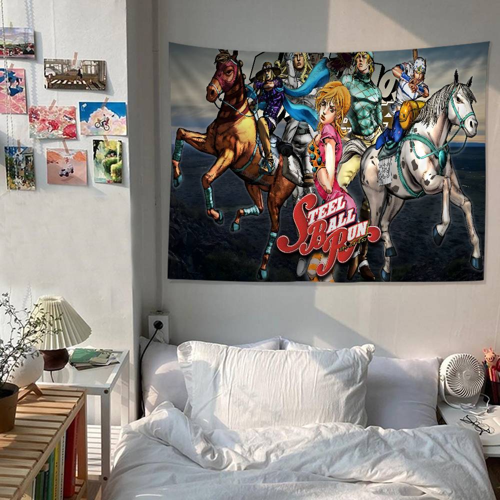 Anime JJojoS BBizarre AAdventure Cartoon Tapestry Wall Hanging Decoration Household Home Decor