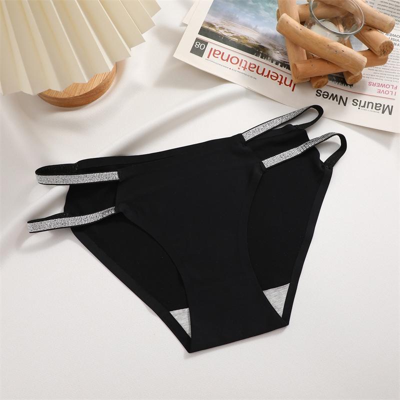 FINETOO Sømløs truse for kvinner Midje Sexy beltedesign Mid-midje Brise Komfortabelt undertøy