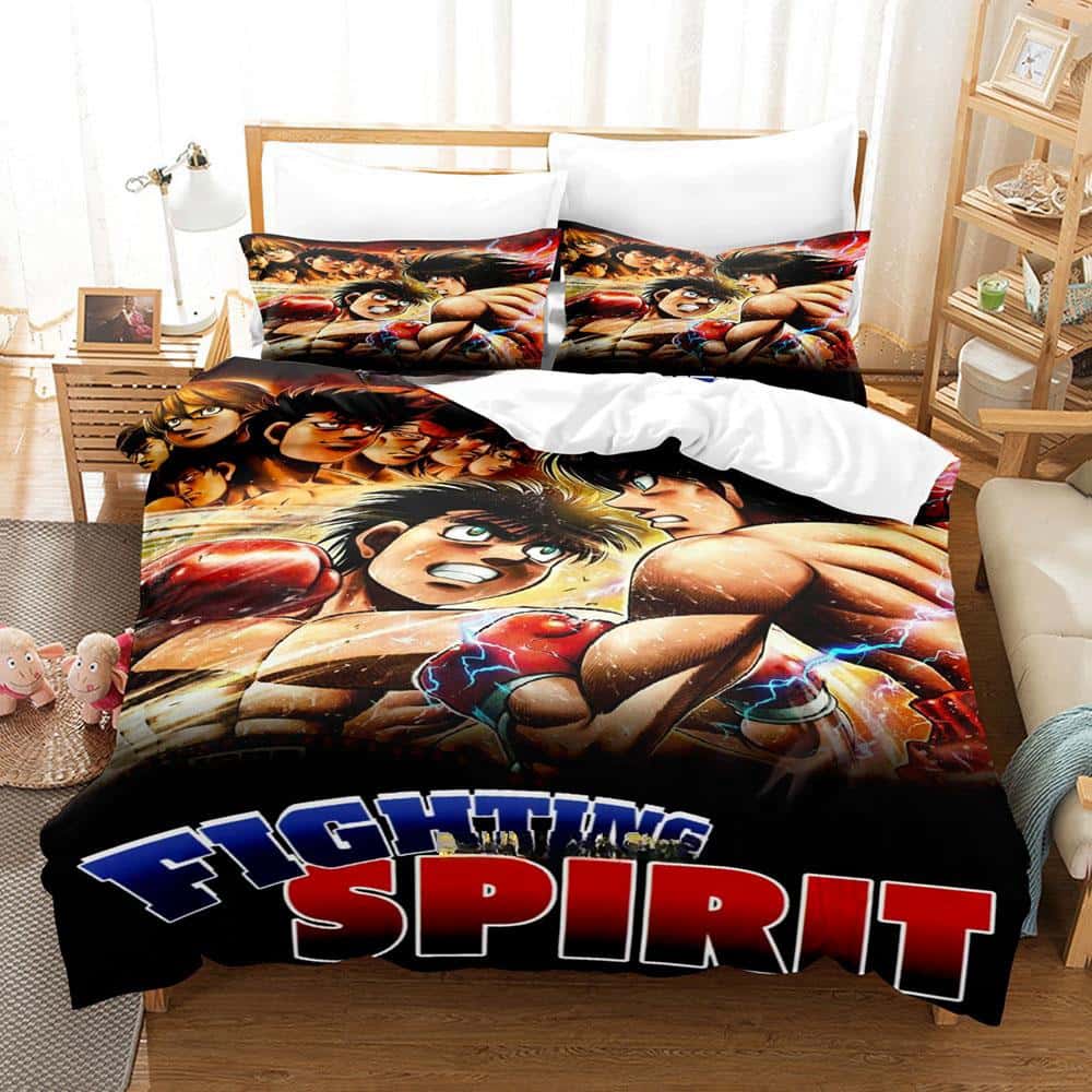 New Anime Hajime No Ippo Bedding Set Duvet Cover Comforter Bed Set Quilt Cover Pillowcase King Queen Twin Size Boys Girls Adult