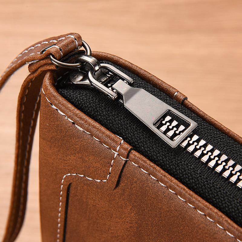 Women’s PU Leather Long Wallet Zipper Large Capacity Wristlet Clutch 8 Card Slots Cash Holder Phone Purse