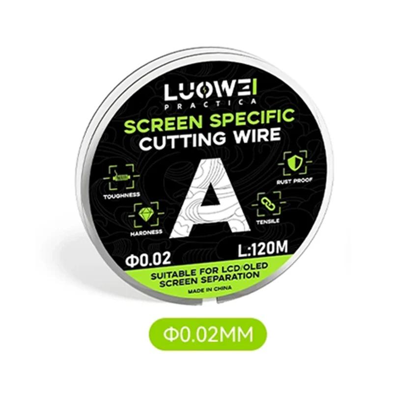 

LUOWEI Super Fine Cutting Wire for LCD Screen Maintenance without Damaging Phone 0.02/0.028/0.03/0.035mm Screen Removal Line
