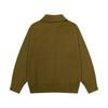 8199 AMI Autumn and Winter White Heart-shaped Jacquard Alpaca Wool Blended Loose Sweater Polo Collar Men Pullover Sweater