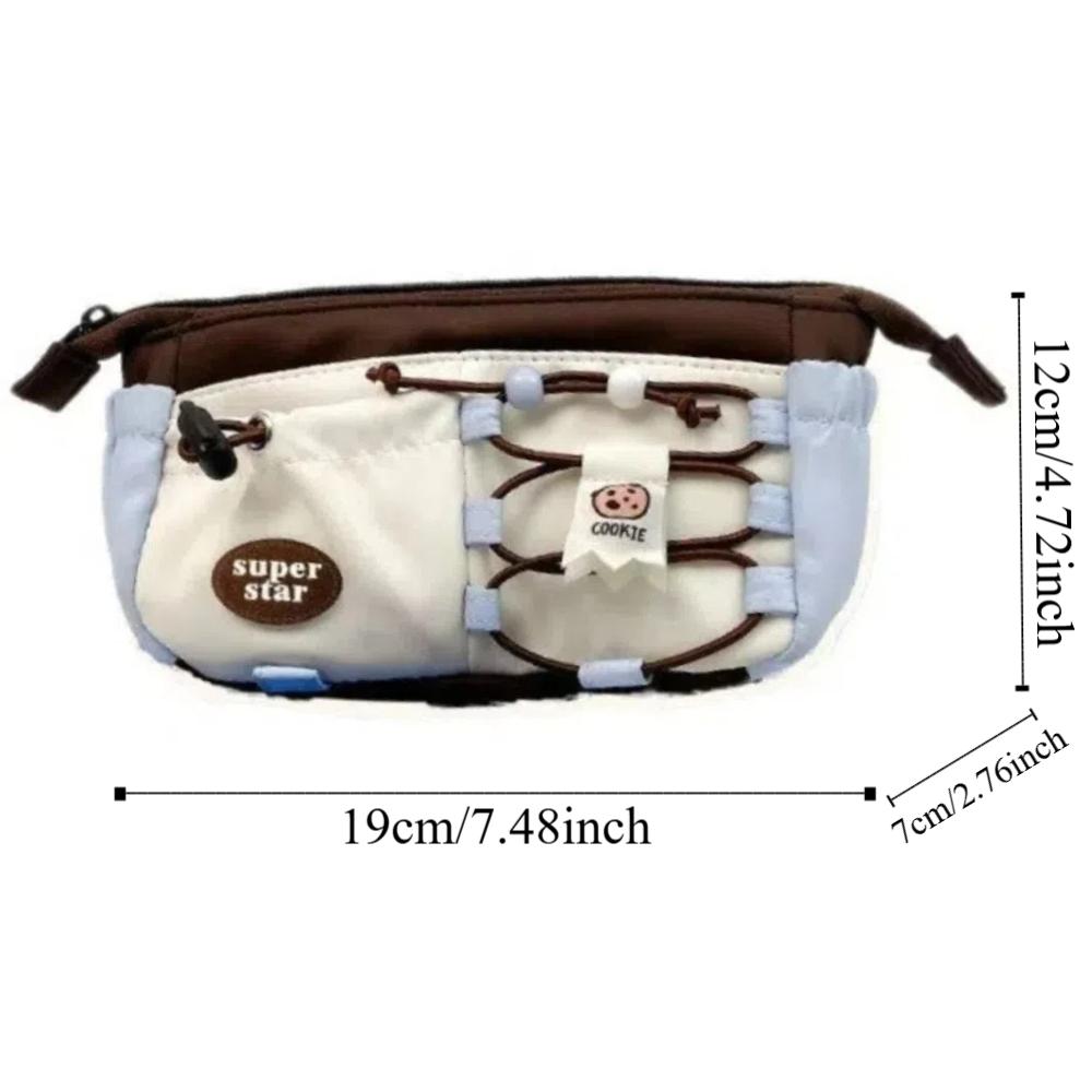 Office Supplies Stationery Case Adjustable Pencil Pouch Personality Pen Bag  Signature