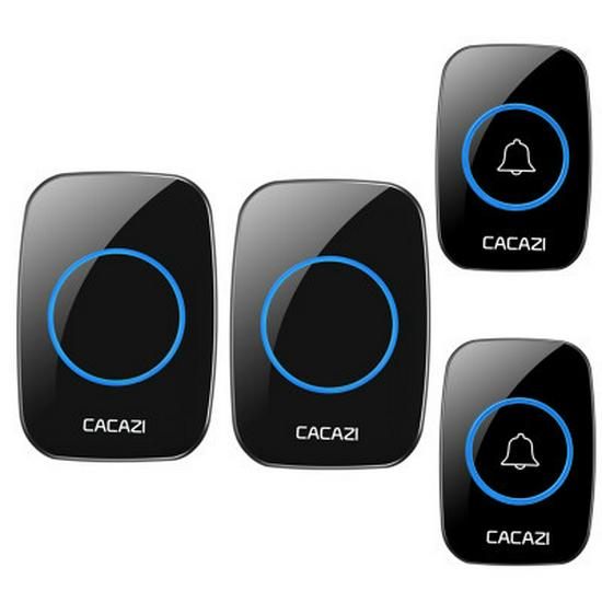 A10 Wireless Long-Range Home Doorbell with Multiple Call Bells and Elderly Pager, Compatible with EU, US, and UK Standards.