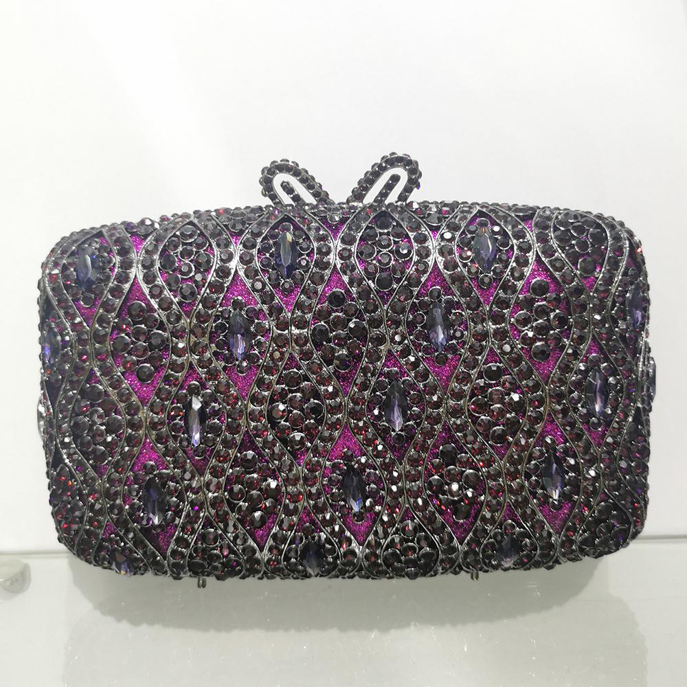 Diamond Evening Clutches Purses Yello/Blue/Green/Red Wedding Purse Crystal Handbags Rhinestone Formal Bag Lady Party Dinner