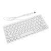 USB-Tastatur mit Kabel 78 Tasten Kompakte leise Tastatur für PC Laptop Tablets Desktop-Computer