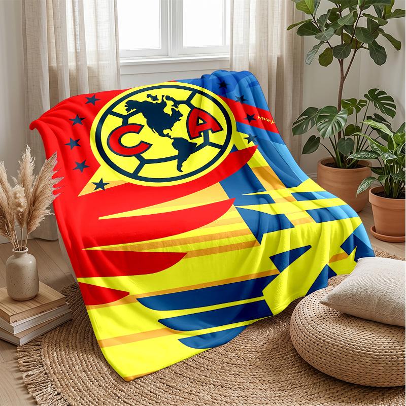 club América Theme blanket Soft Flannel Blanket Plush Throw Blanket Cozy Sofa Bed Blanket for Home Decor