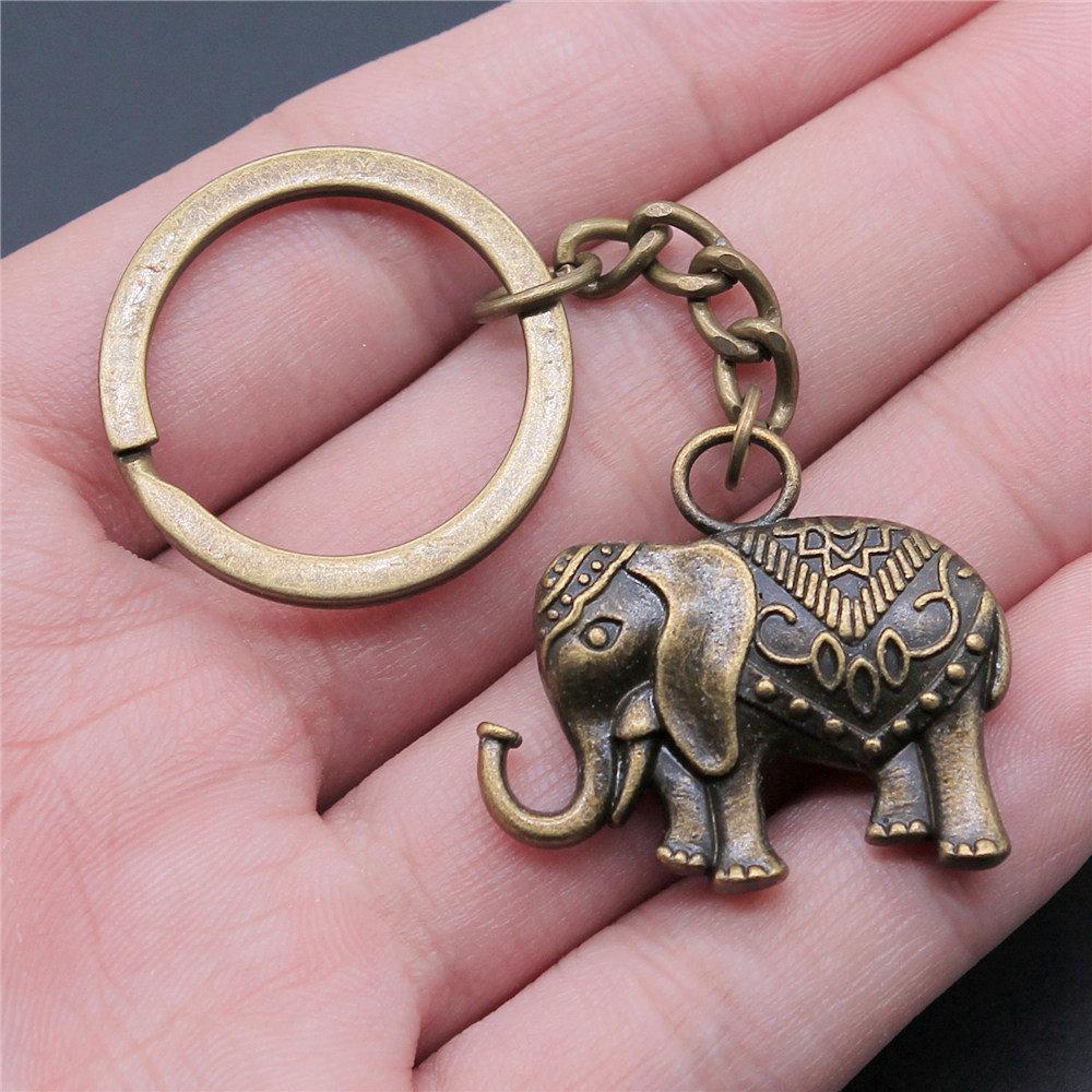 Big Elephant Animal Keychain for Women Best Seller Sweet Christmas Gift Streetwear Car Key Ring