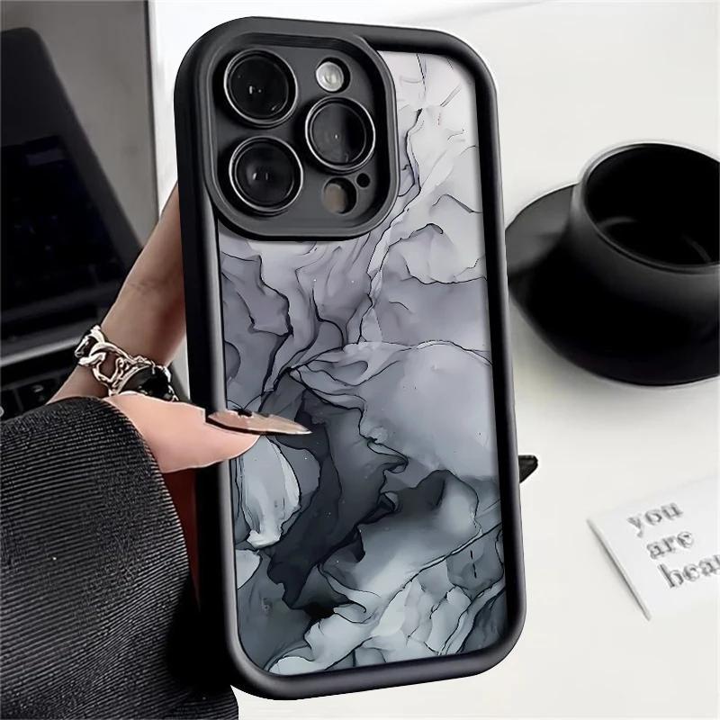 Marble Pattern Phone Case For iPhone 15 Pro Case for iPhone 11 12 13 14 Pro Max Mini XR XS 7 8 Plus SE2 Matte Shockproof Cover