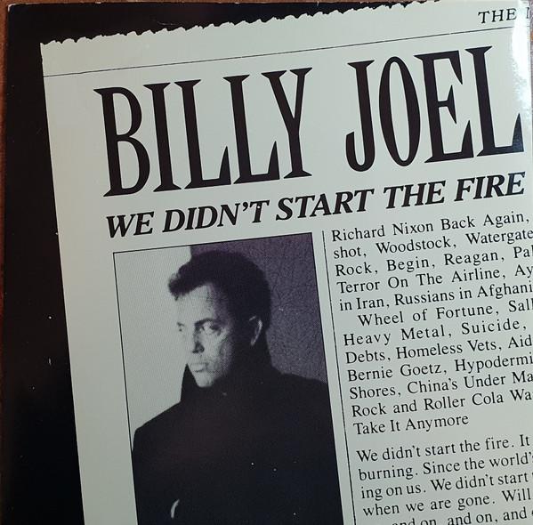 

7inch Record BILLY JOEL - We Didn t Start The Fire JOEL1 CBS 1989 UK Rock Used