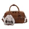 Fashion New Design Top Handle Small Handbag Pu Leather Cute Boston Crossbody Bags Ladies Casual Commuter Shoulder Purse
