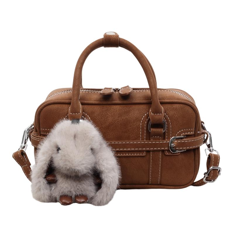 

Fashion New Design Top Handle Small Handbag Pu Leather Cute Boston Crossbody Bags Ladies Casual Commuter Shoulder Purse