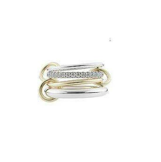 Copper Stackable Interlocking Zirconia Rings - Handmade Bestseller