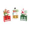 Christmas Wooden Calendar Ornament Box Christmas Gift Window Tabletop Ornament