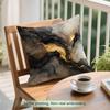 1 Black Gold Marble Light Luxury Cushions Pillowcase Polyester Cushion Cover Throw Pillow Pillowcover Home Car Sofa Decor