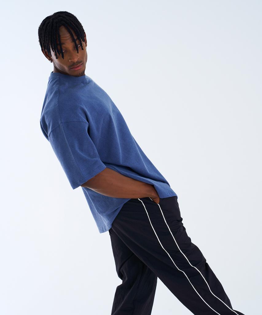 TURTLEBACK Pigment Oversized Short Sleeve Blue