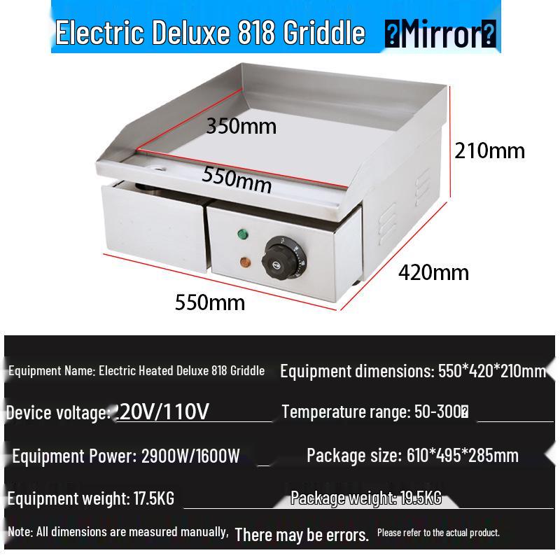 Tuoqi Electric Teppanyaki Griddle for Pancakes & Steaks