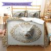 3D Biological Pattern Bedding Quilt Set Quilt Cover Pillowcase Home Decoration Birthday Gift (1 * duvet cover + 2 * pillowcase, without core)