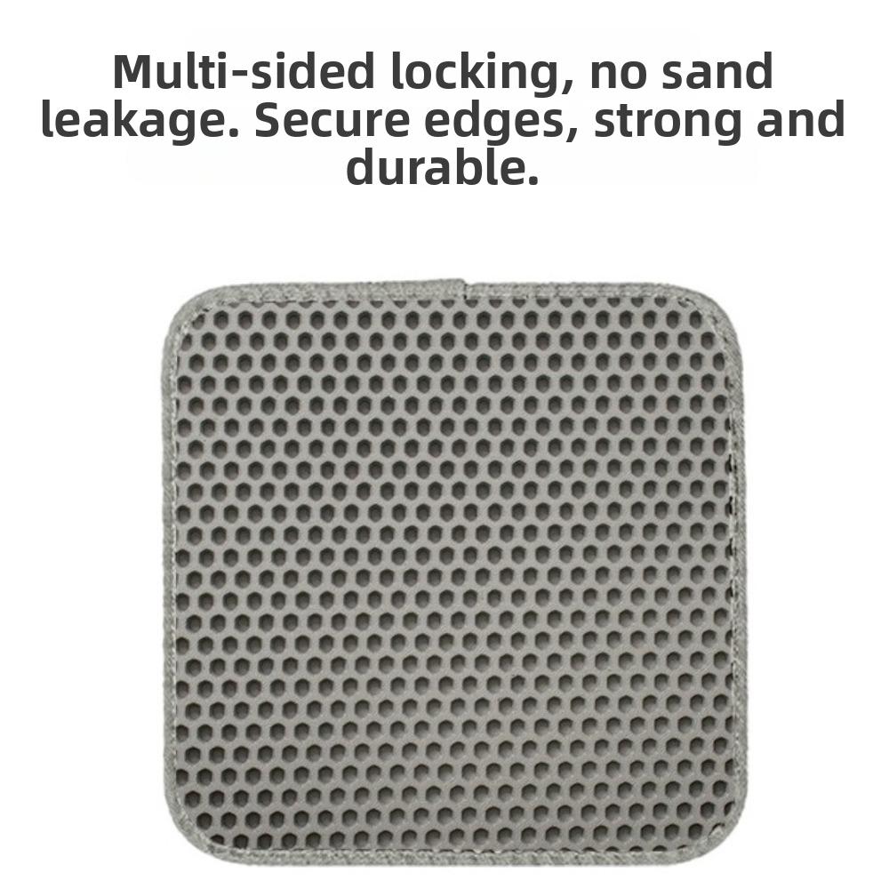 EVA Cat Litter Mat Double Layer Litter Box Filter Pad New Pet Litter Box Pad  Pet Supplies