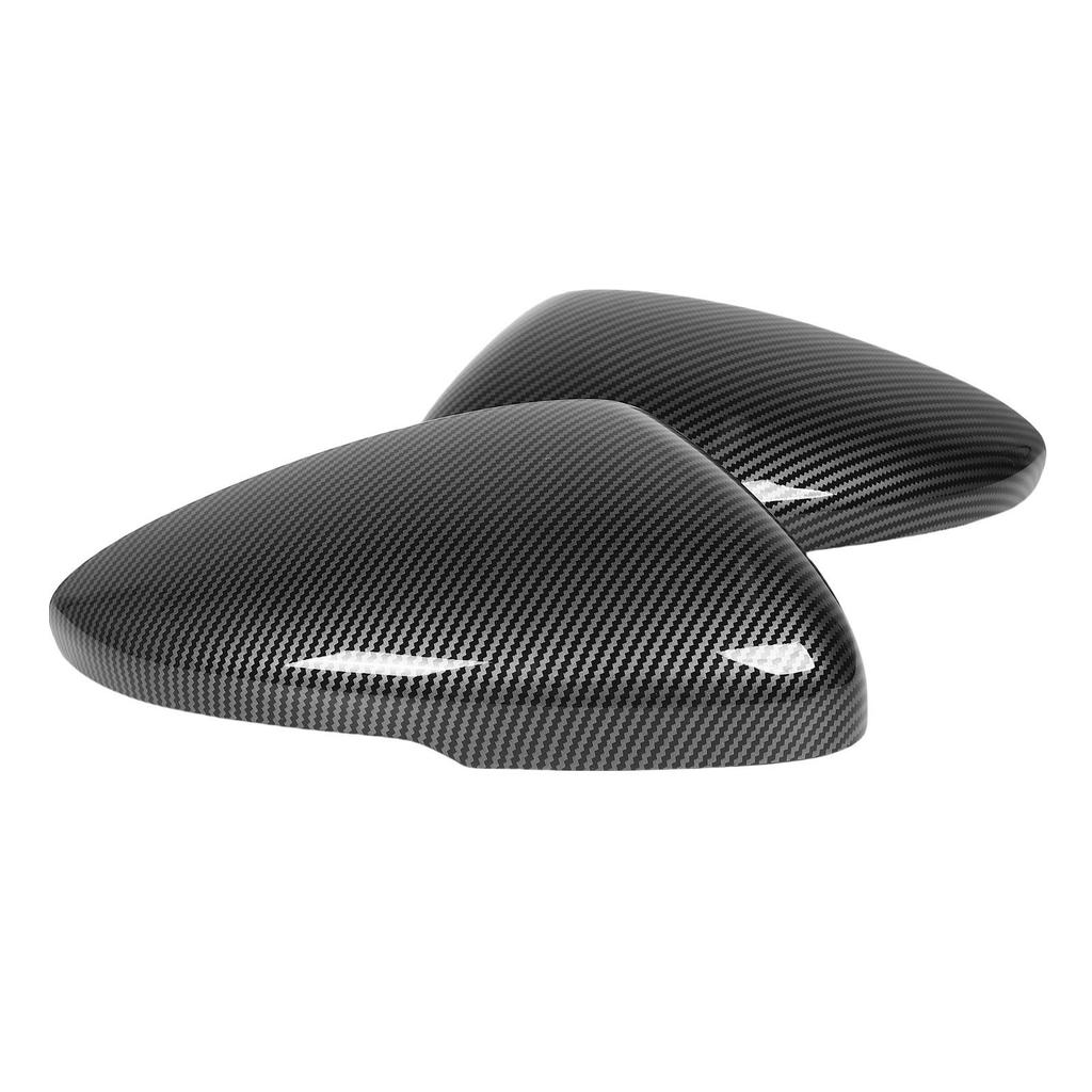 2 Pcs Rearview Mirror Cap Left Right Carbon Fiber Style Weatherproof Side Mirror Cover for Cars