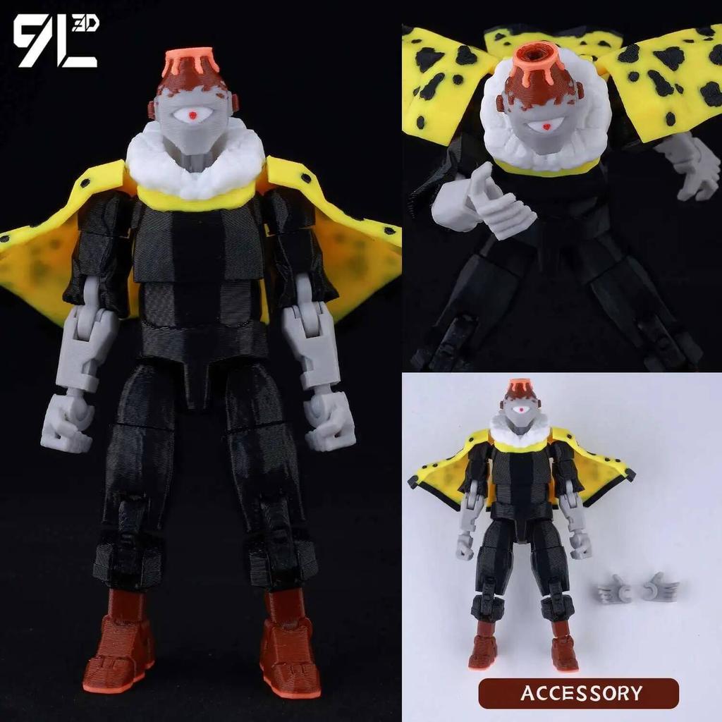 9L3D Printed Lucky Dummy 13 Jujutsu Kaisen Gojo Satoru Toji Yuji Sukuna Anime Action Figures Mannequin Yuuta Rika Model T13 Toys