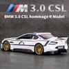1/24 BMW CSL Alloy Track Racing Car Model Diecasts Metal Toy Car Vehicles Model Simulation Sound and Light Collection Kids Gifts