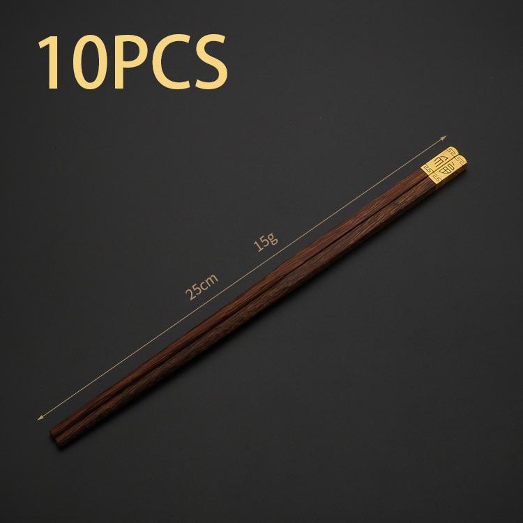 Chinese Chopsticks with Gift Box, Household, High-Grade, Non-Slip, No Paint, Original Color, Chopsticks