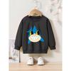Spring/Autumn Cartoon Print Round Neck Sweatshirt Sportswear