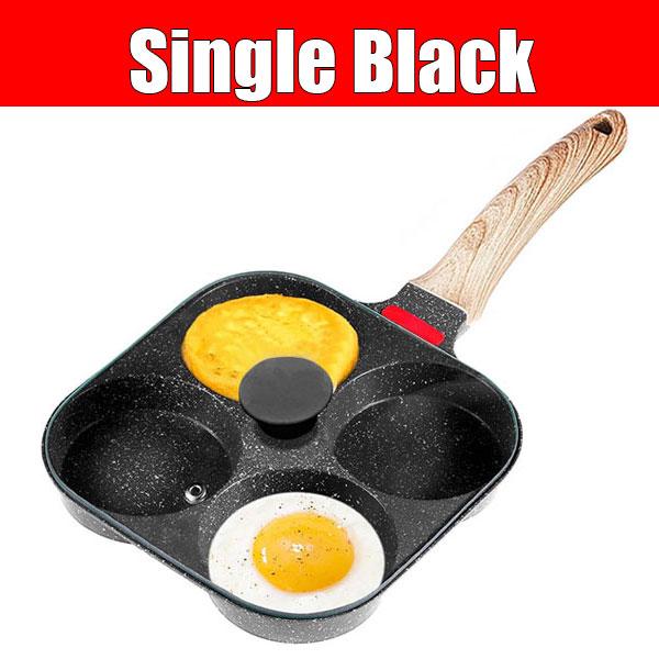 4 Cups Fried Egg Pan Nonstick Breakfast Pancake Pan Omelette Skillet Cookware Healthy Egg Frying Pan Plett Crepes Cooker Pan