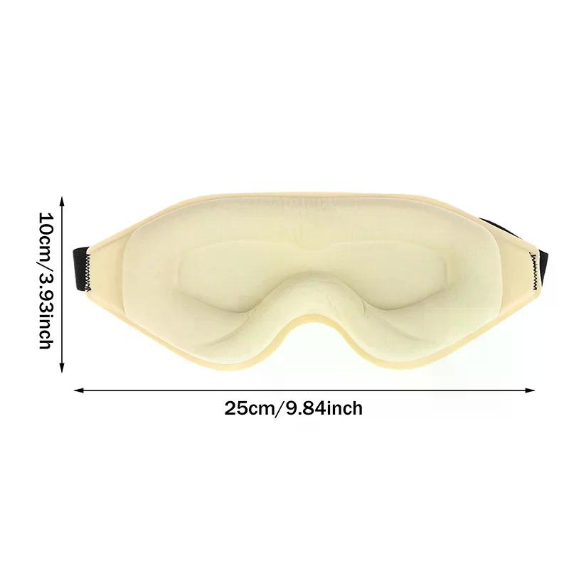 3D Cooling Eye Mask Sleep Mask Pressure-Free & Light Block-Out Eye Mask for Sleep with Easy Adjustable Elastic Strap
