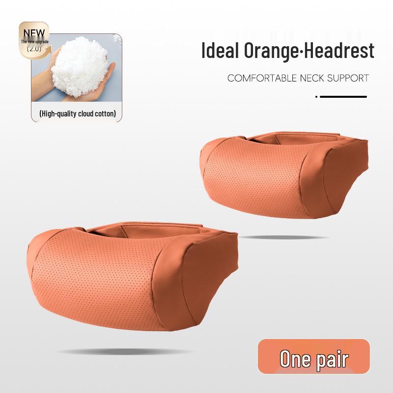 Kashidon Headrest & Lumbar Support Pillow for Maybach S-Class Mercedes Car Seat