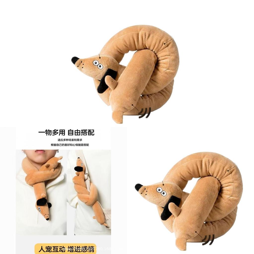 Soft Crystal Material Long Dog Plush Toy With Voice Feature For Kids
