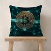 Биткоин Крипто Криптовалюта Btc Персонализированная Подушка Чехол от Пыли Спальня Дети Вечеринка Украшение Наволочка День Рождения Дети