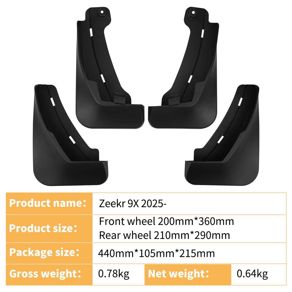 Zeekr 9X 2025 Tire Mudguards - Custom Car Accessories