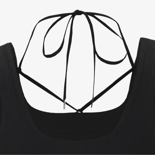 Fila Detachable Strap Ribbed Bra Top