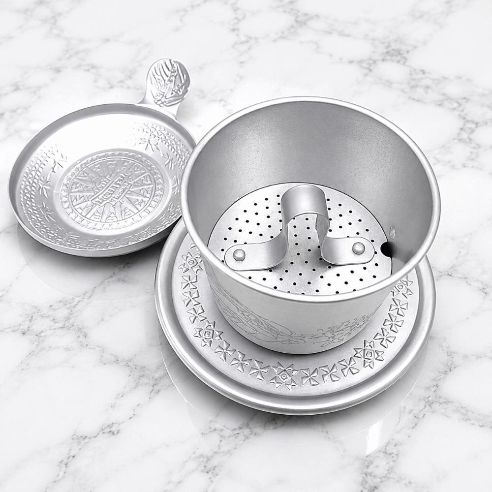 Aluminum Vietnamese Coffee Filter Vintage Coffee Drip Cup Easy To Clean Coffee Making Pot  Office