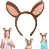 Fasce per Capelli in Peluche a Forma di Animali dello Zoo, Cerchietto con Orecchie, Fascia per Capelli Safari nella Giungla, Cerchietto per Capelli Cosplay per Halloween, Compleanno