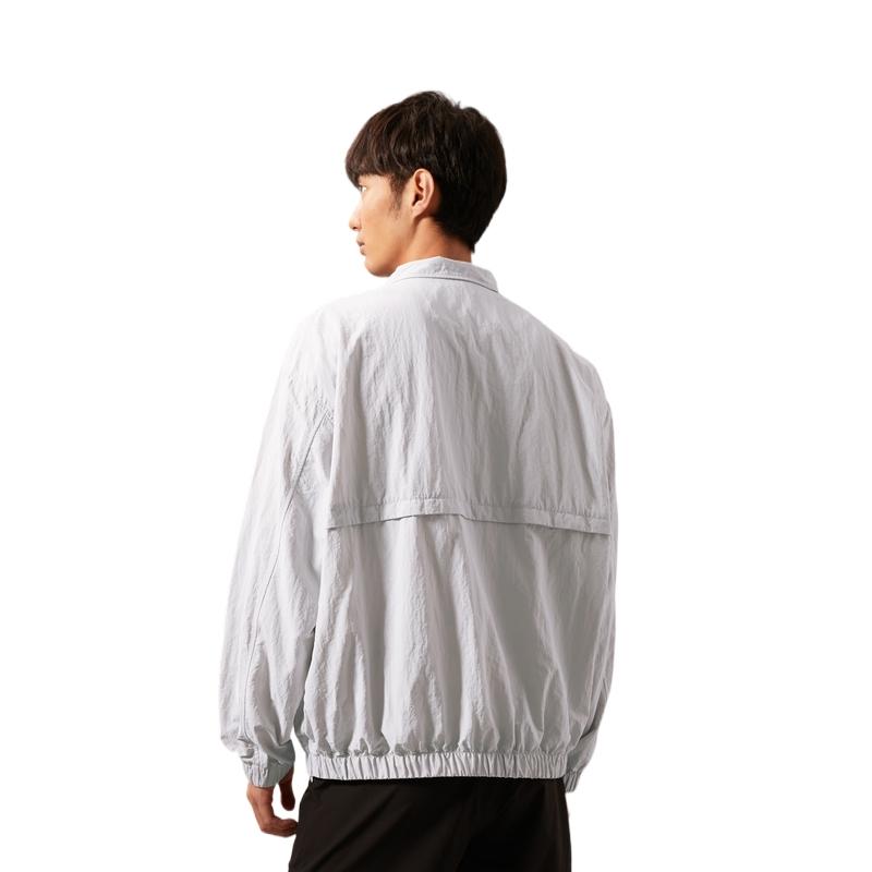 Calvin Klein Solid Color Zip-Up Stand Collar Casual Jacket Unisex Outerwear J400284-P01