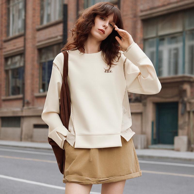 ELLE Faux Two-Piece Spliced Sweatshirt XL