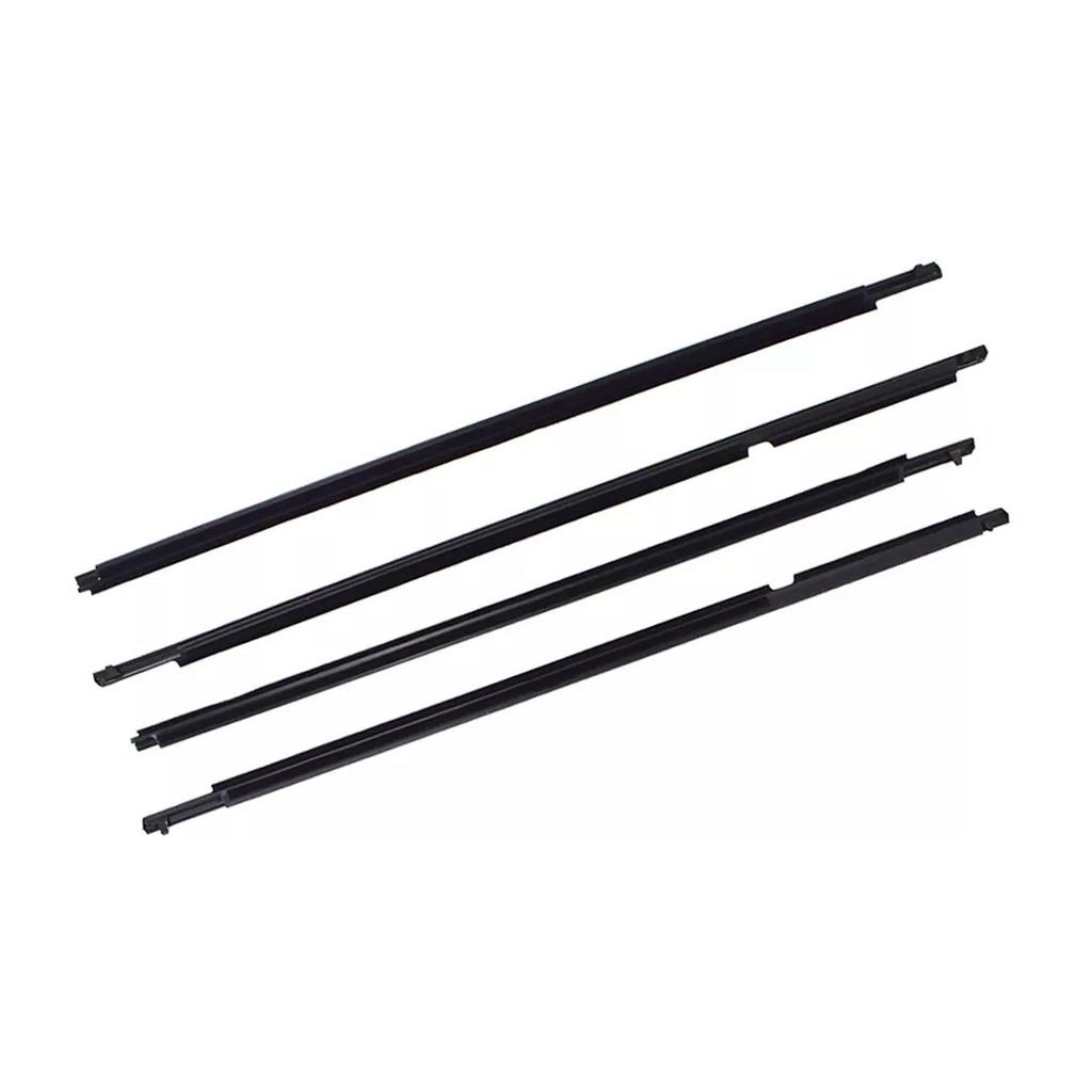 4Pcs Weatherstrip Window Moulding Trim Seal Belt For Toyota Highlander 2008-2010