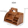 Holz Schreibtisch Organizer Büro Bureau Stift Halter Holz Sorter mit Schublade Organizer Stift Bleistift Organizer Buch Regal ZM902